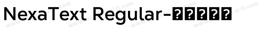 NexaText Regular字体转换